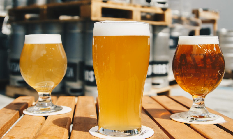 Drie verschillende bieren